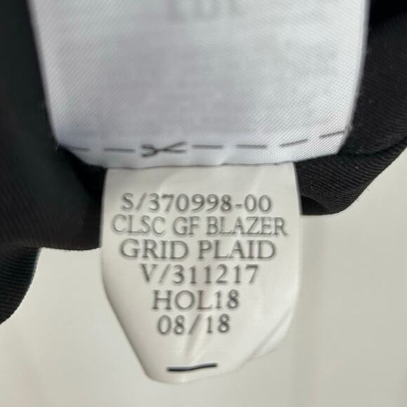 Gap Women Plaid Double Breasted Blazer Jacket Preppy Office Academia Size 8 - Picture 6 of 8